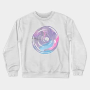 Purple and pink Pastel paint abstract galaxy Crewneck Sweatshirt